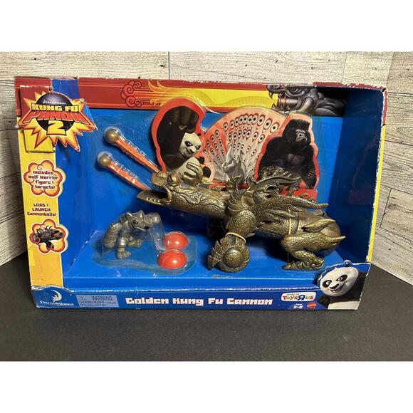 Other - KUNG FU PANDA 2 Golden Hung Fu CANNON Warrior Dreamwork Toys R Us Exclusive